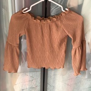 Adorable tan crop top!! Never worn
